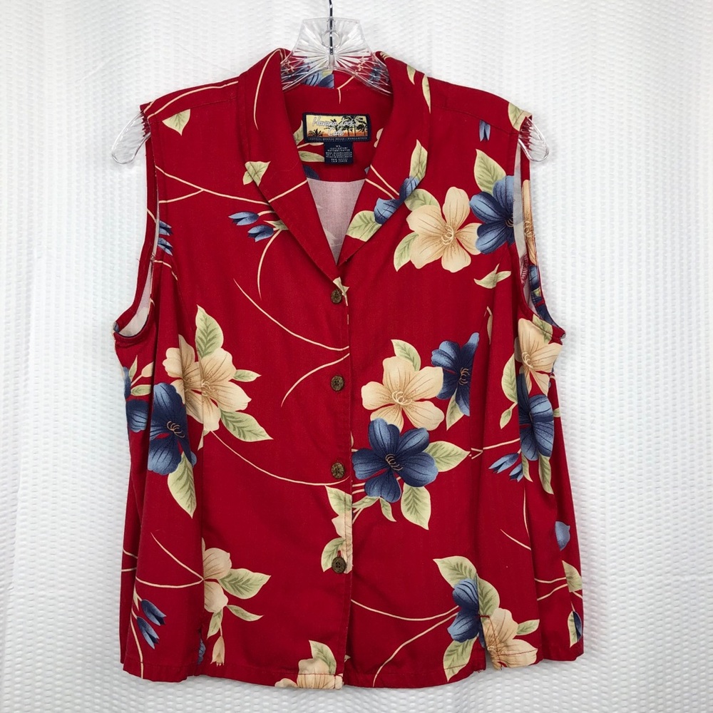 🔥3/$20🔥 Havana Jack’s Cafe Hawaiian Print Blouse